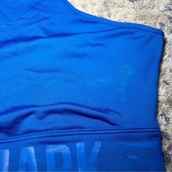 Gymshark Serene Blue Racerback Sports Bra Size Medium - Picture 5 of 8